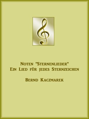 cover image of Noten Sternenlieder